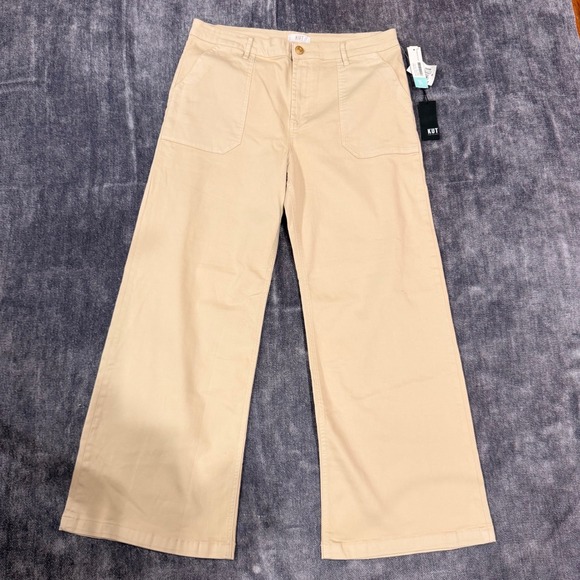 Kut from the Kloth Pants - KUT from the Kloth Meg Wide Leg Utility Pants Tan Khaki Size 16 NWT NWOT Spot